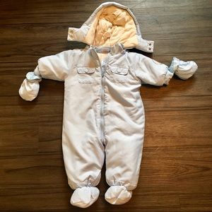 Adorable Absorba blue baby snowsuit 3-6 months